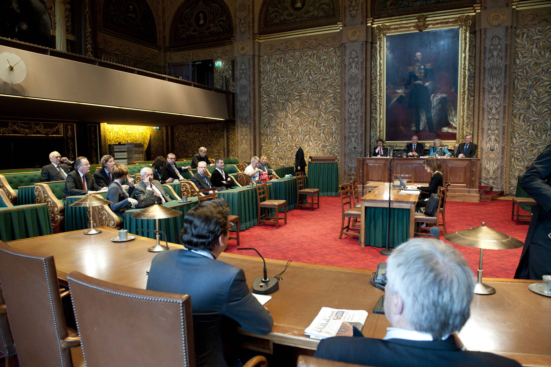Bezoek Provincie Utrecht debat in plenaire zaal