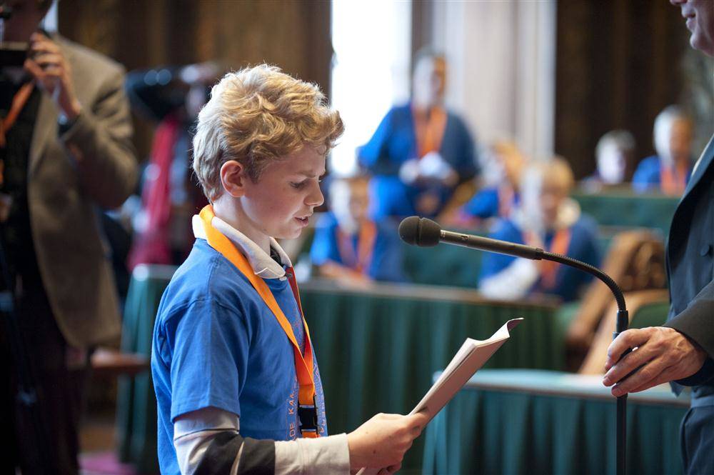 Debat plenaire zaal Eerste Kamer