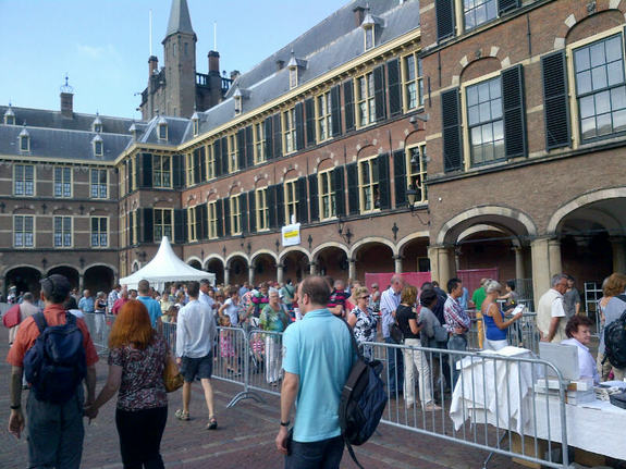 Bezoekers bij Open monumentendag 2012