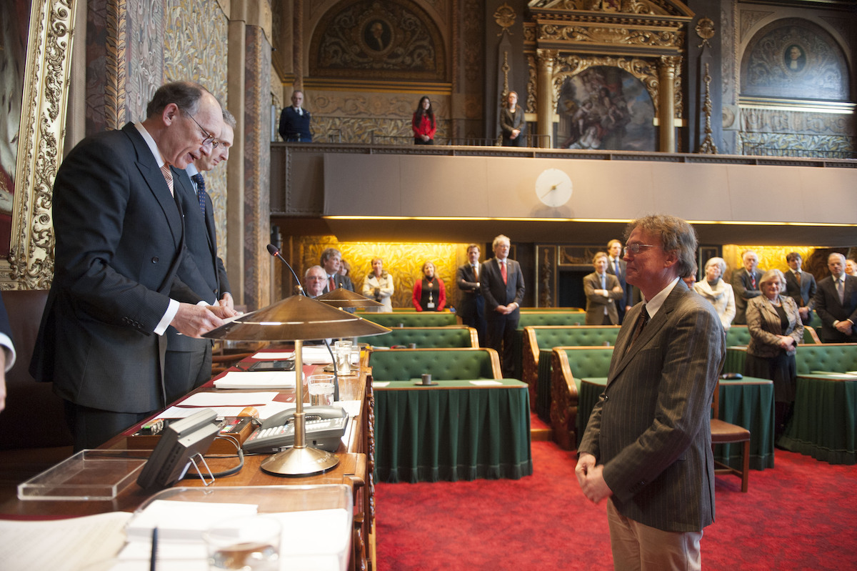 Beëdiging Eerste Kamerlid Witteveen