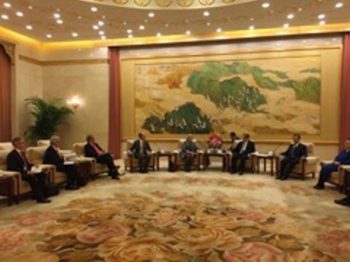 Ontmoeting met de Voorzitter van de Chinese People's Political Consultative Conference (CPPCC) Yu Zhengsheng