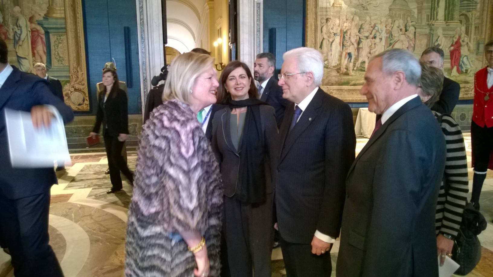 Voorzitter Ankie Broekers-Knol ontmoet President Mattarella van Italië