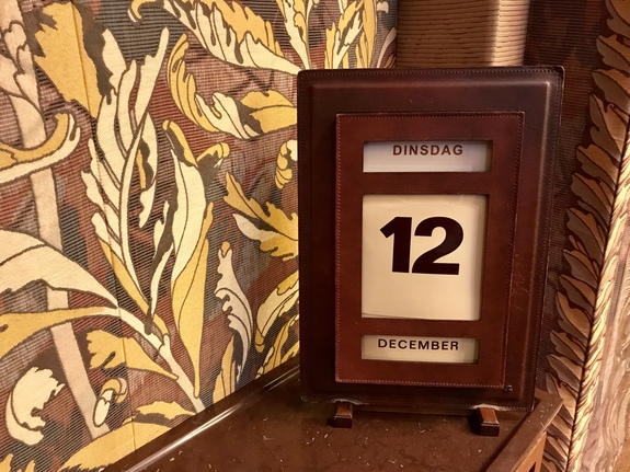 12 december - Kalender plenaire zaal