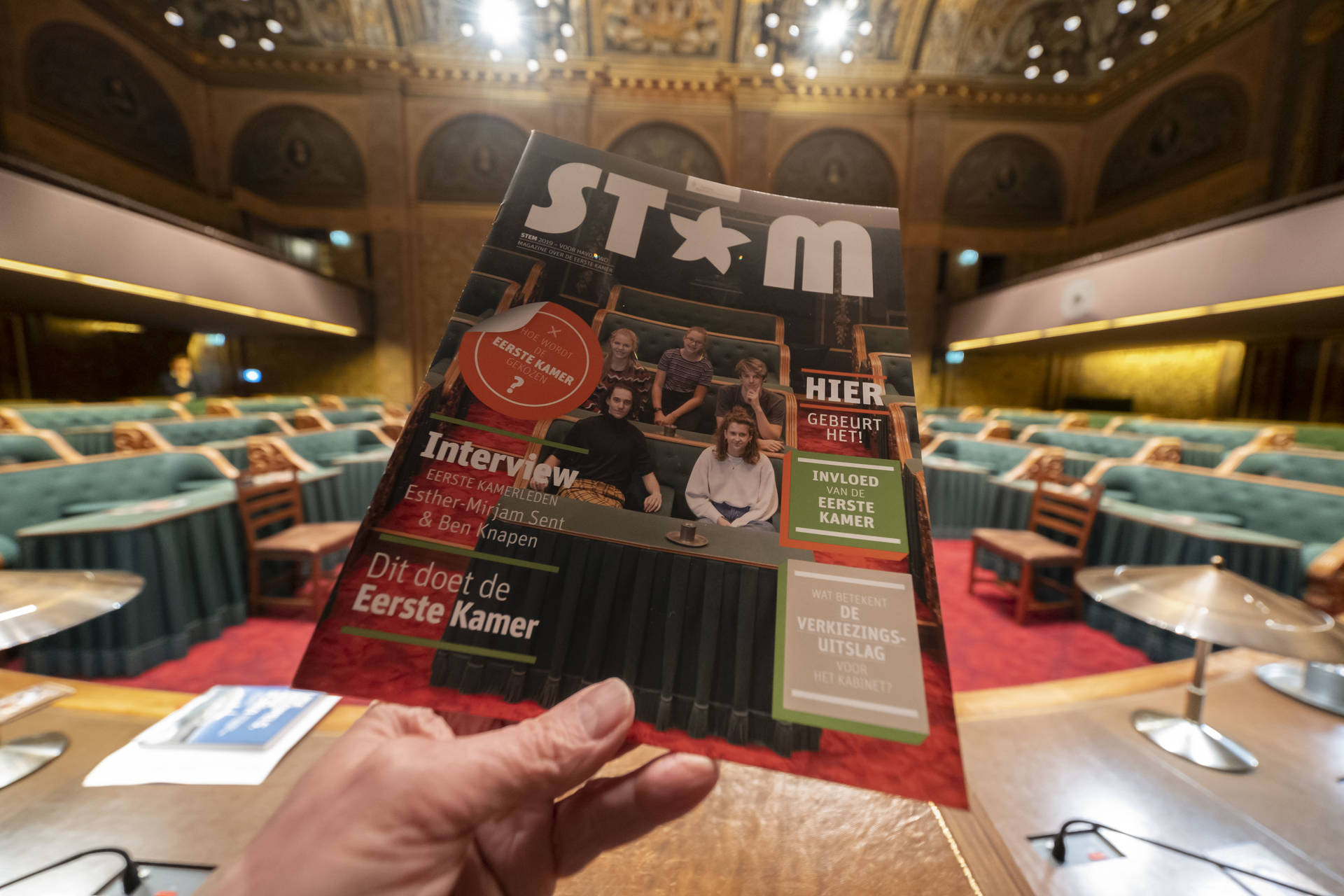 STEM-magazine voor het voortgezet onderwijs, over de Provinciale Staten- en de Eerste Kamerverkiezingen
