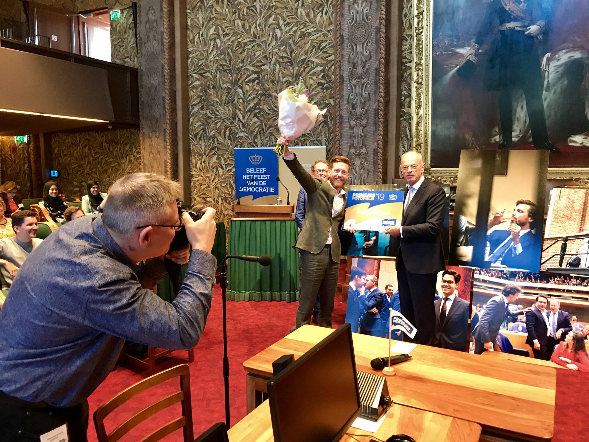 Winnaar van de Prinsjesfotoprijs David van Dam