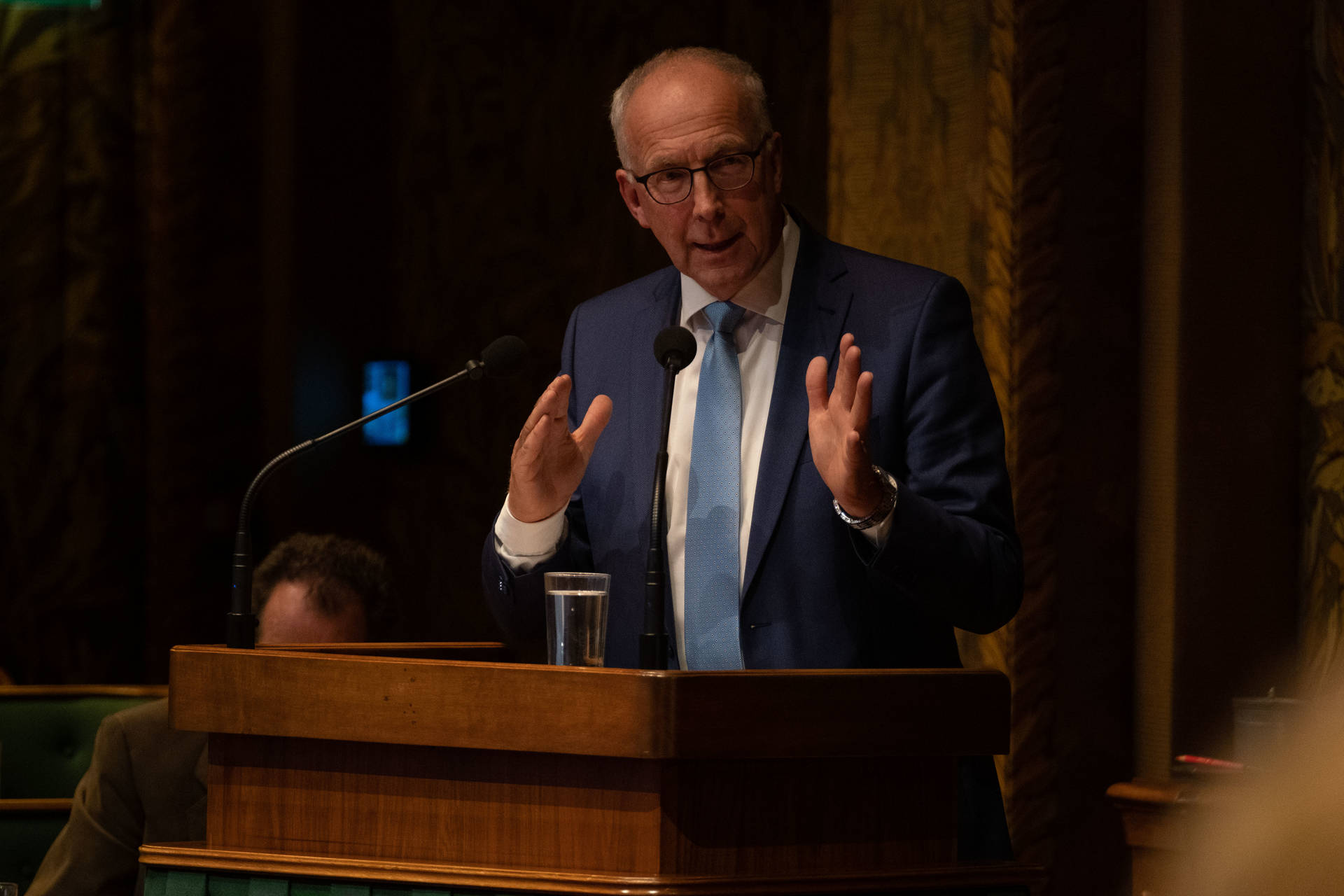 OSF-fractievoorzitter Gerben Gerbrandy hield zijn maidenspeech