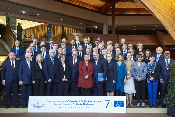 Familiefoto Conferentie Voorzitters van Parlementen