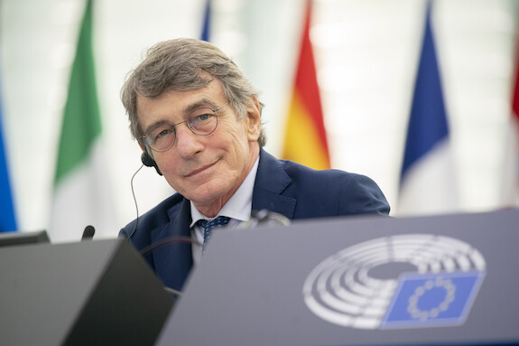 Voorzitter van het Europees Parlement David Sassoli