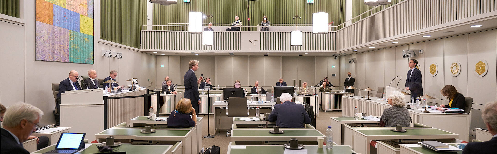De Eerste Kamer tijdens het debat op 8 februari 2022
