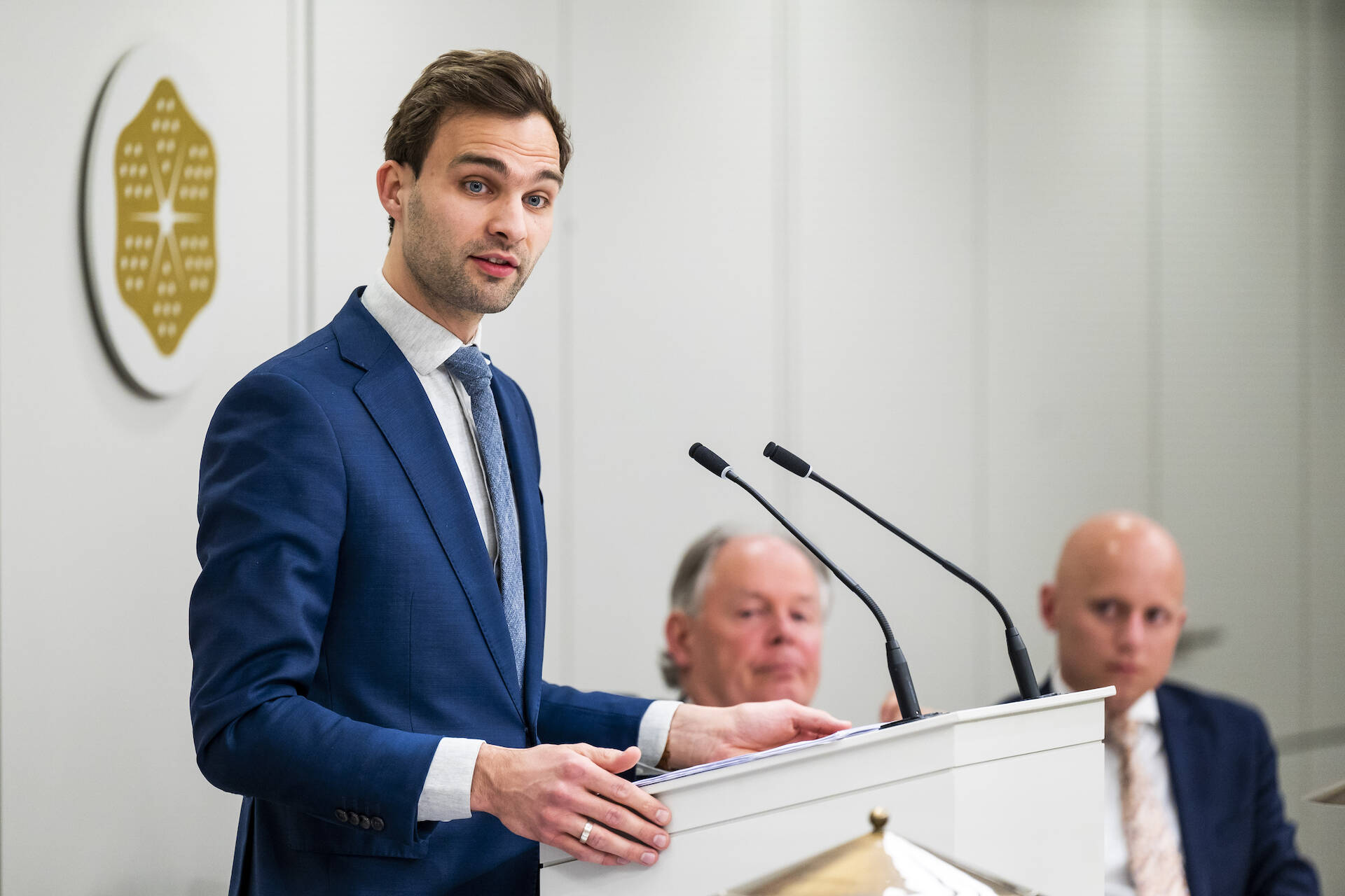 Staatssecretaris Van Ooijen (VWS) tijdens het debat