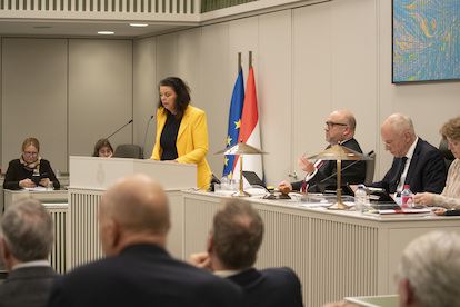 Senator Van Langen-Visbeek (BBB) had om het debat gevraagd