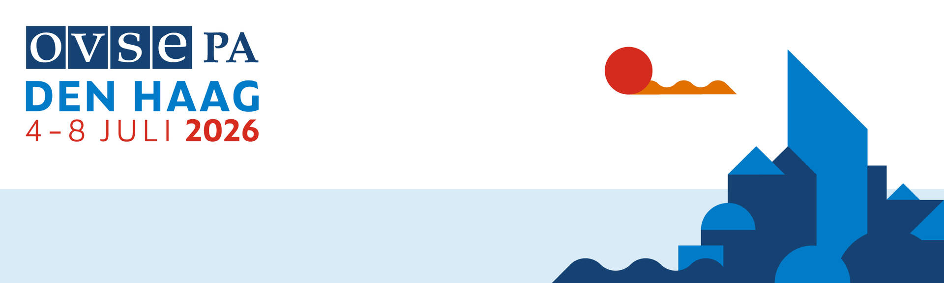 Logo van de jaarvergadering OVSE PA in Den Haag