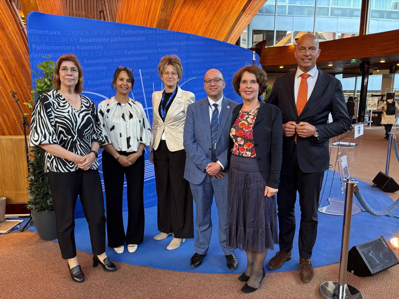 De Eerste Kamerleden bij PACE in Straatsburg