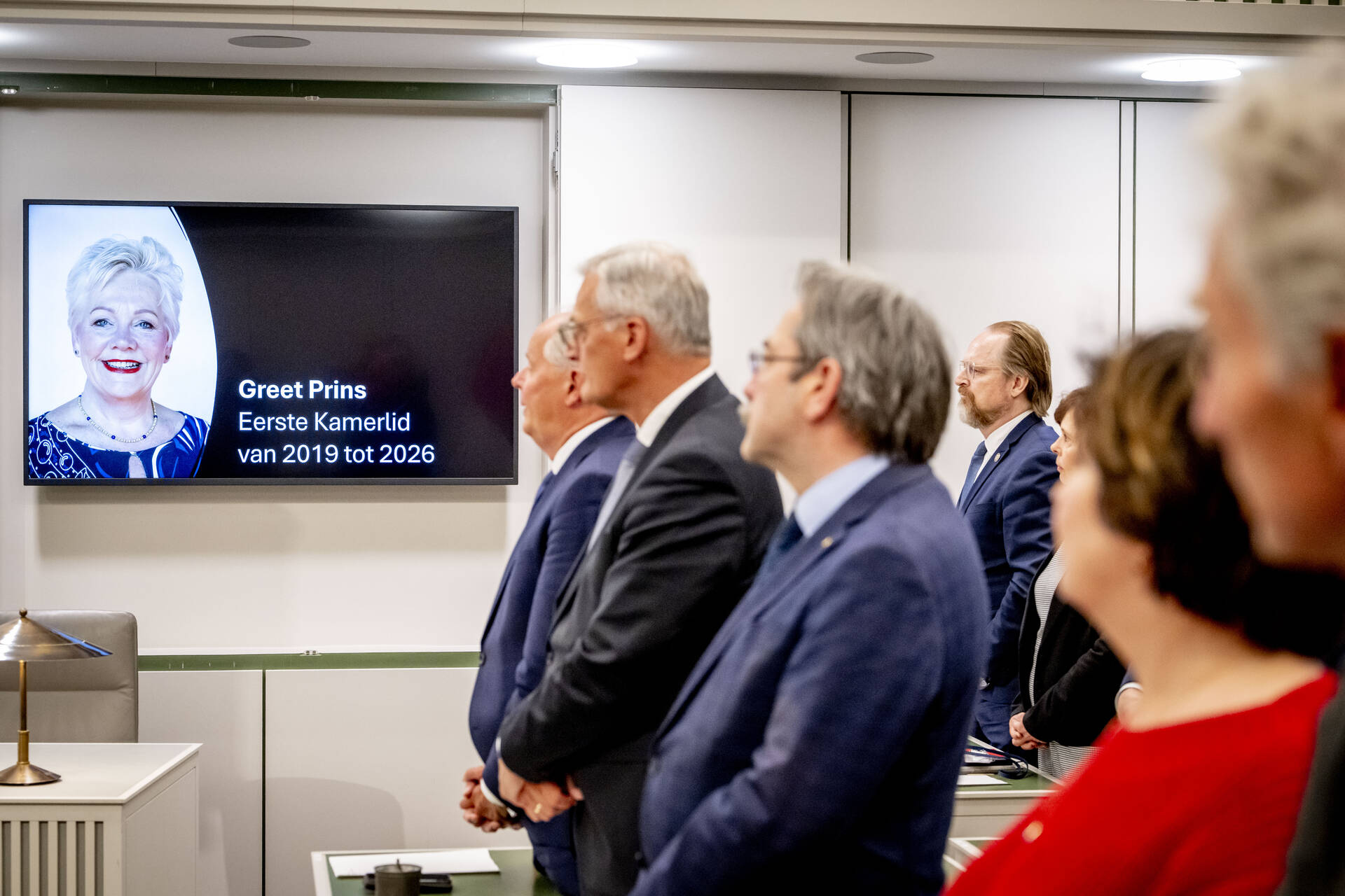 Senator Greet Prins (CDA) herdacht