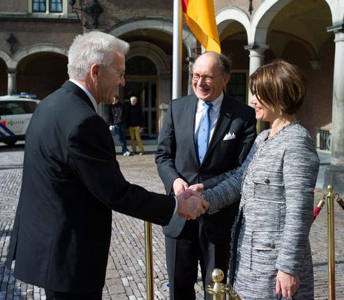 Voorzitters ontvangen de Voorzitter van de Duitse Bondsraad