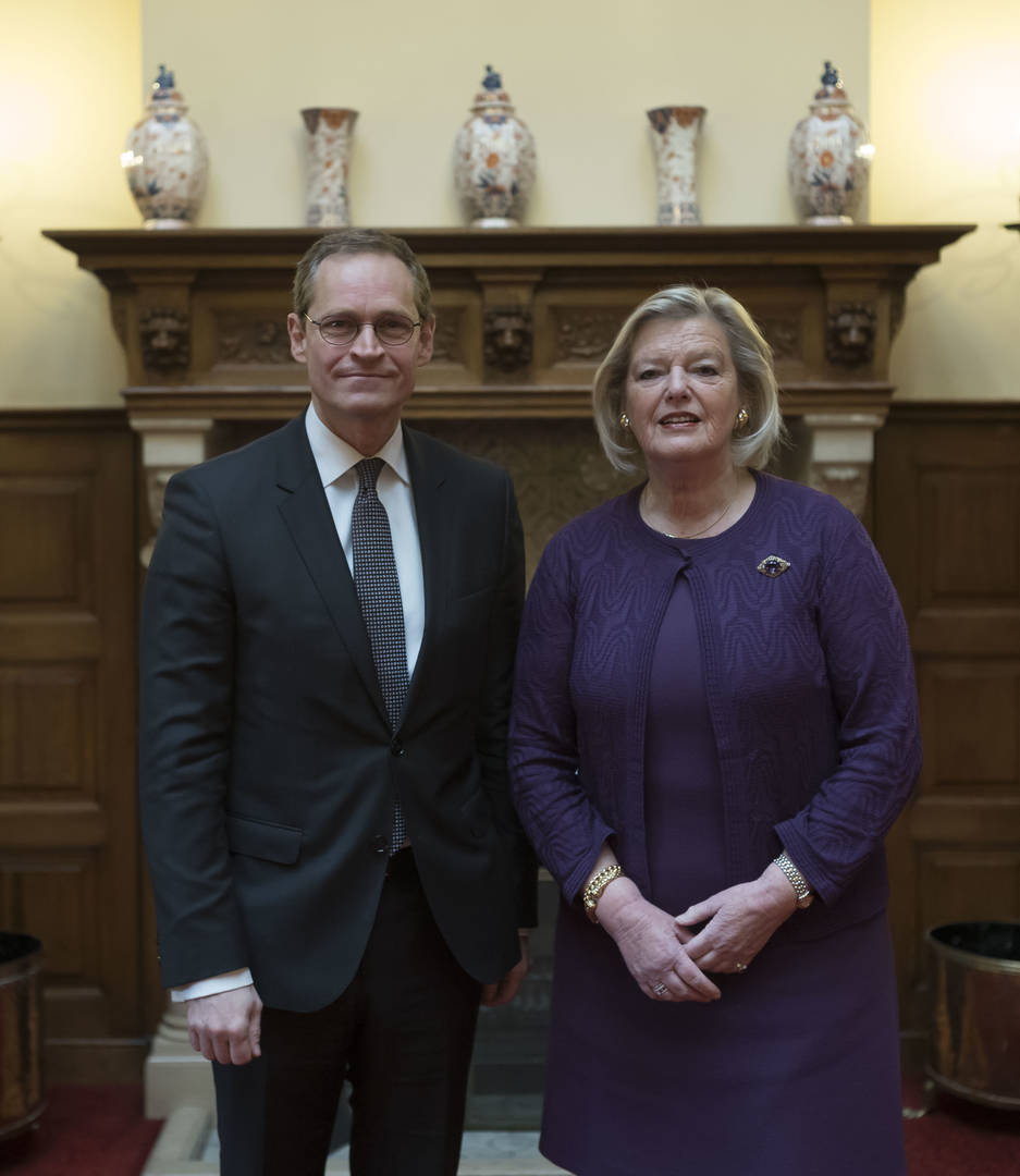 Voorzitter Eerste Kamer ontvangt Voorzitter Duitse Bundesrat