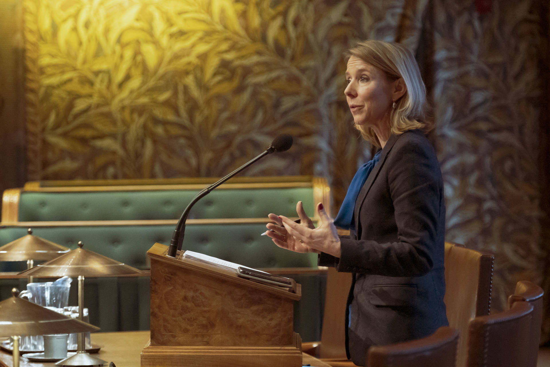 Staatssecretaris Van Veldhoven tijdens het debat op 22 januari 2019