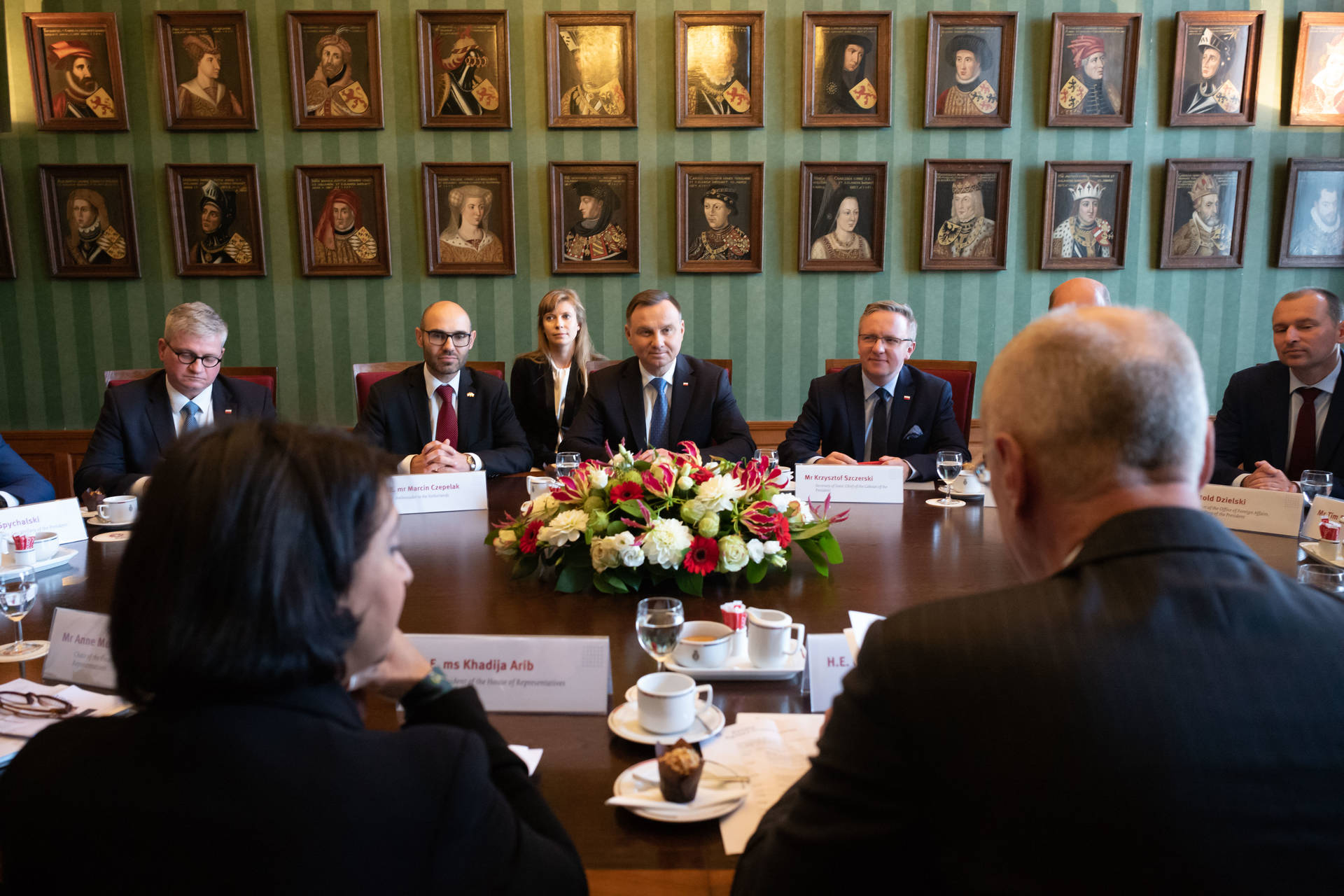 President Polen ontvangen door Staten-Generaal