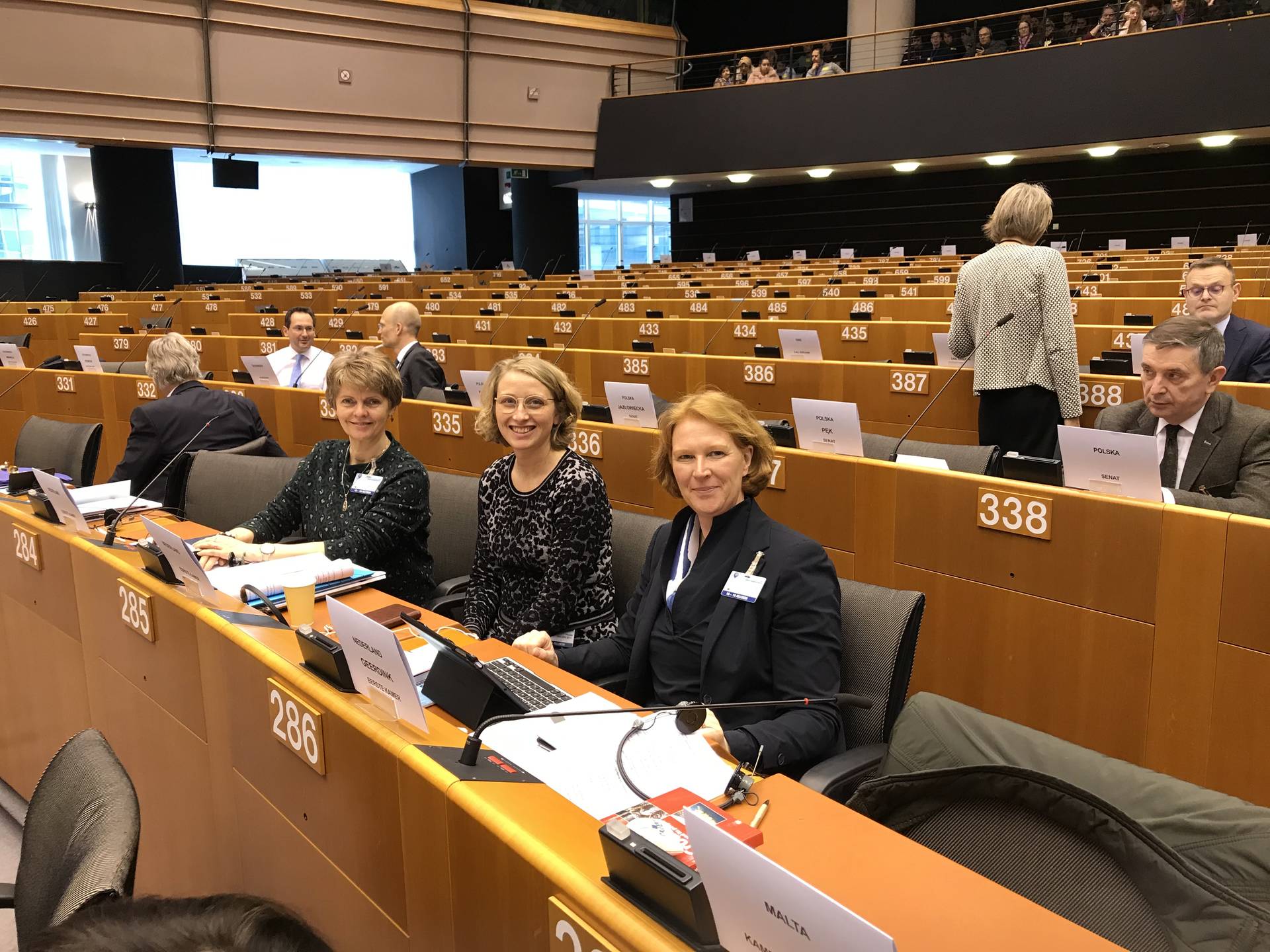 Delegatie Eerste Kamer Europese parlementaire week in Brussel 