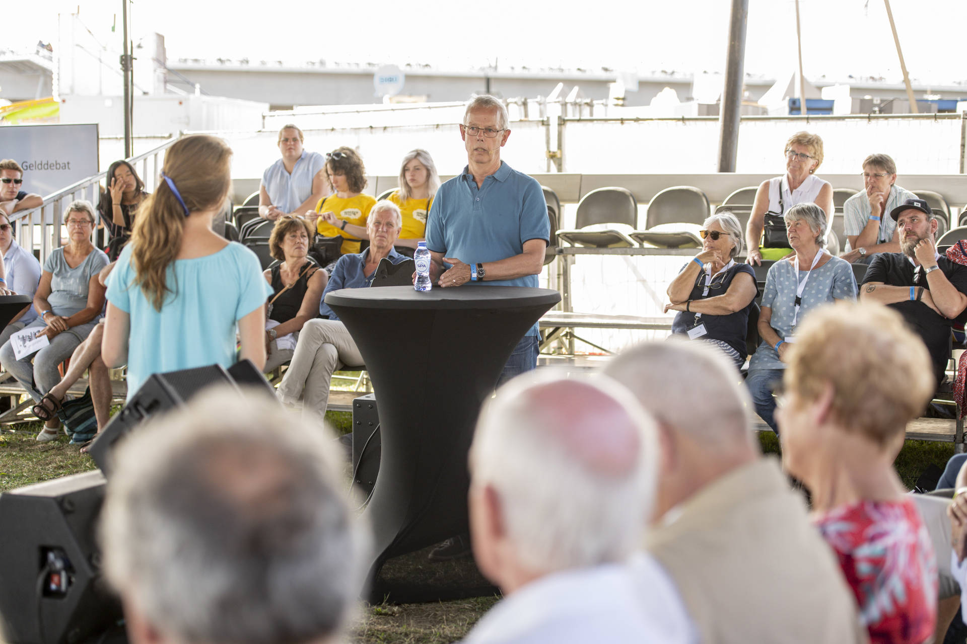 Tiny Kox (SP) tijdens het Grote Gelddebat