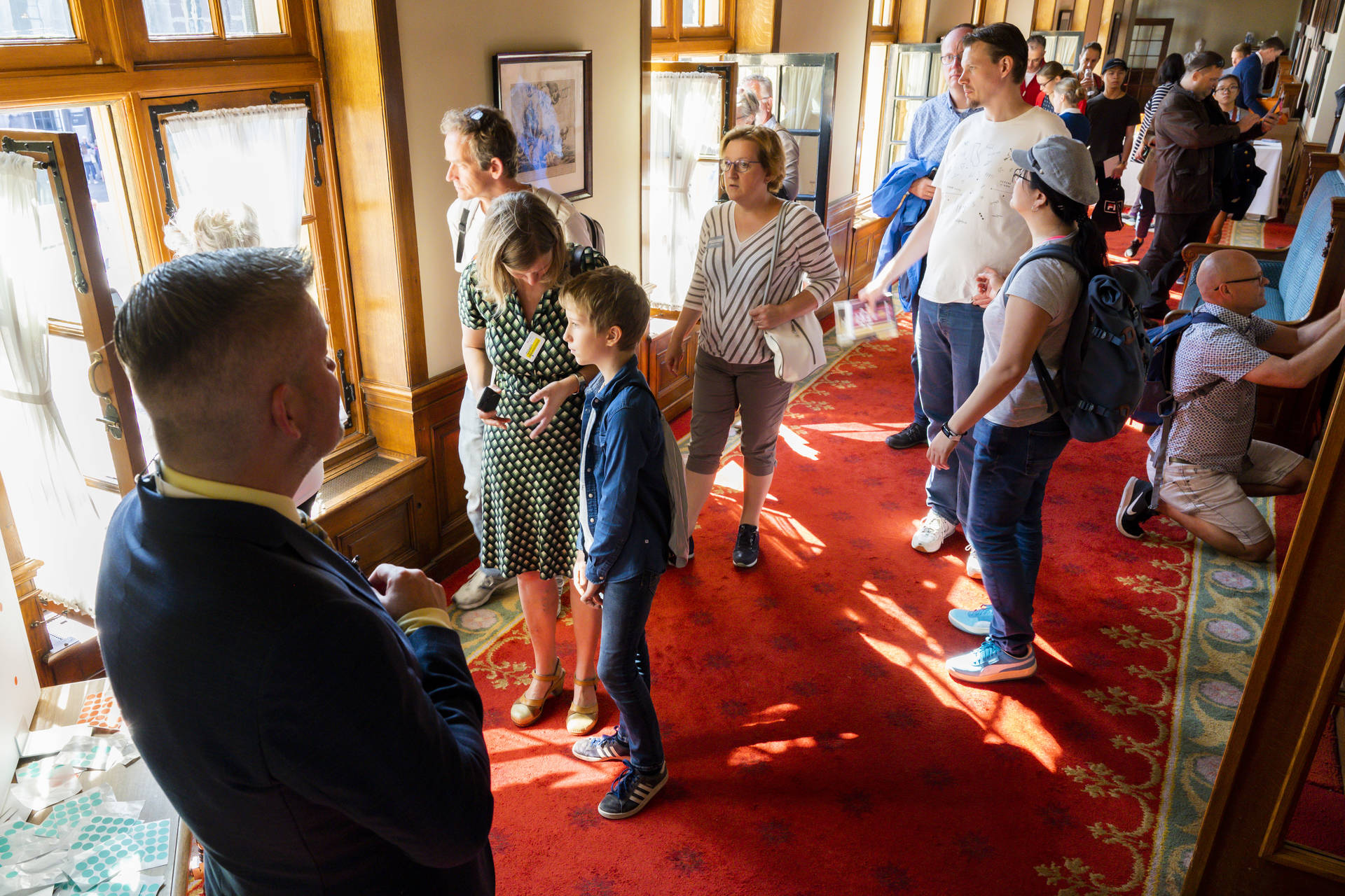 De wandelgang van de Eerste Kamer