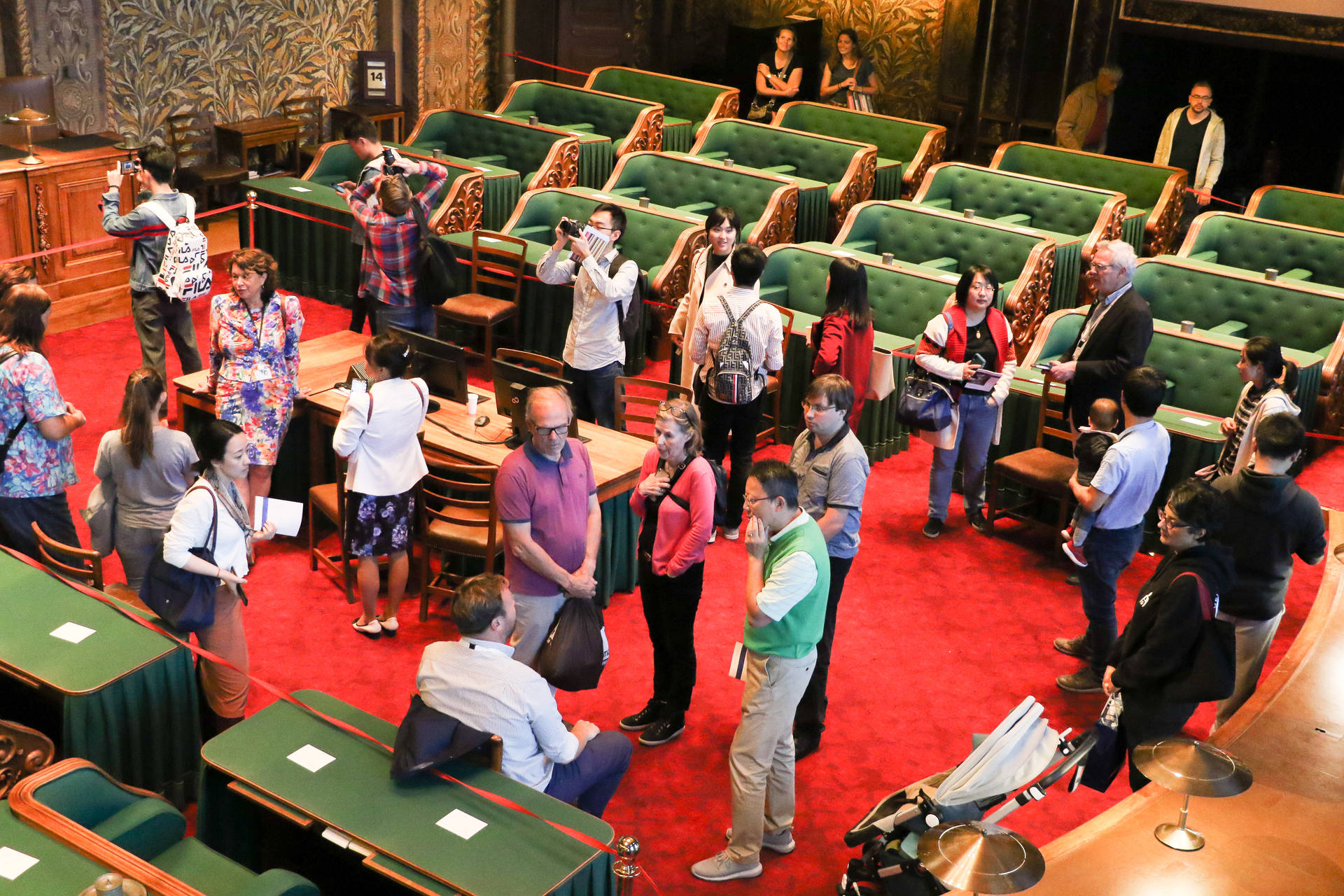 In de plenaire zaal van de Eerste Kamer