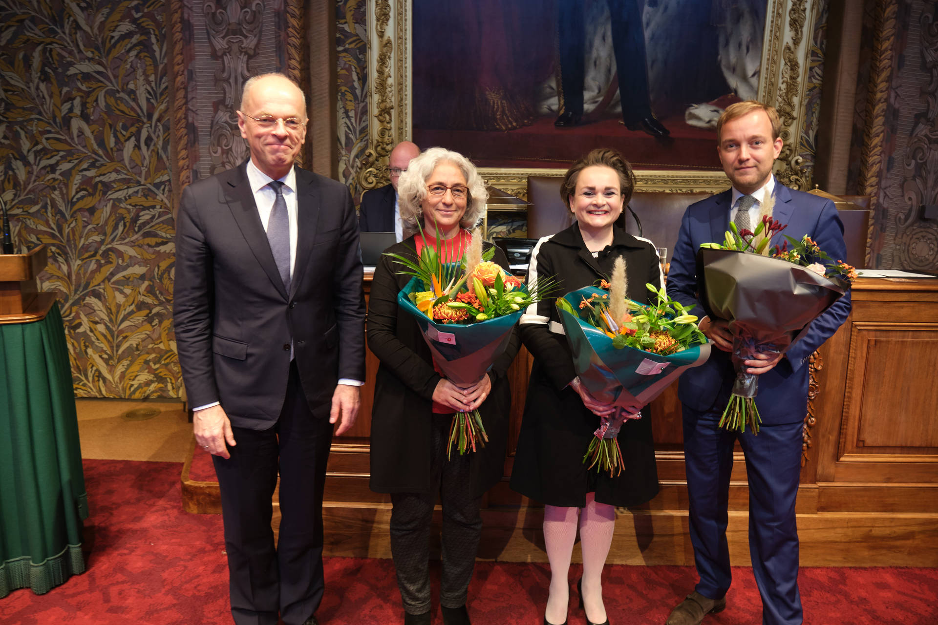 Felicitaties voor de drie senatoren die hun maidenspeech hielden