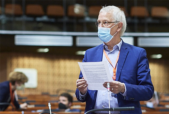 SP-senator Kox was in Straatsburg