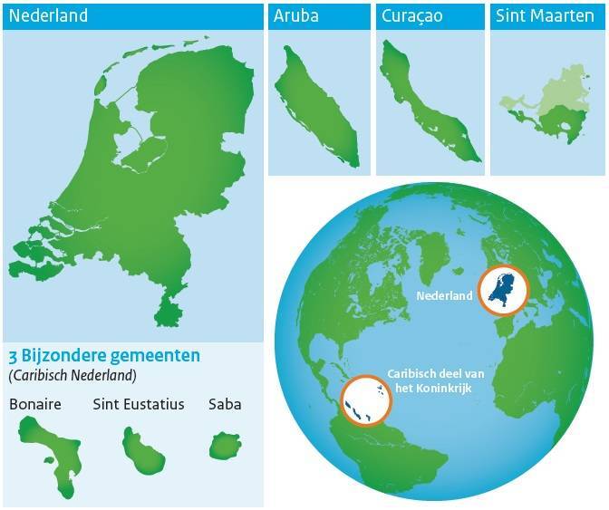 Kaart van het Koninkrijk der Nederlanden