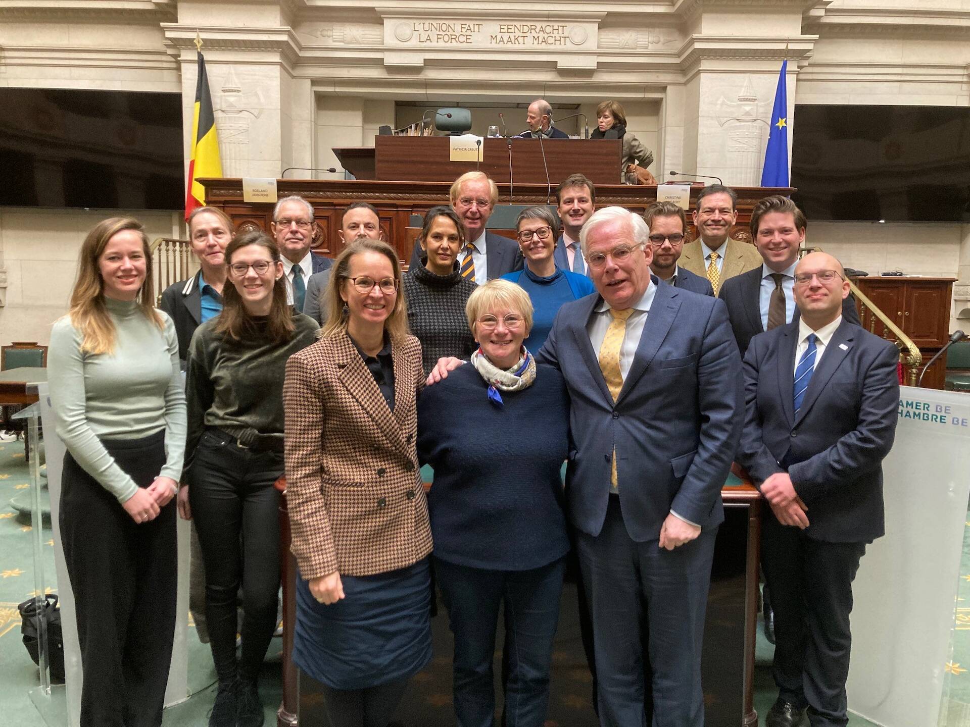 Nederlandse delegatie tijdens de bijeenkomst in Brussel