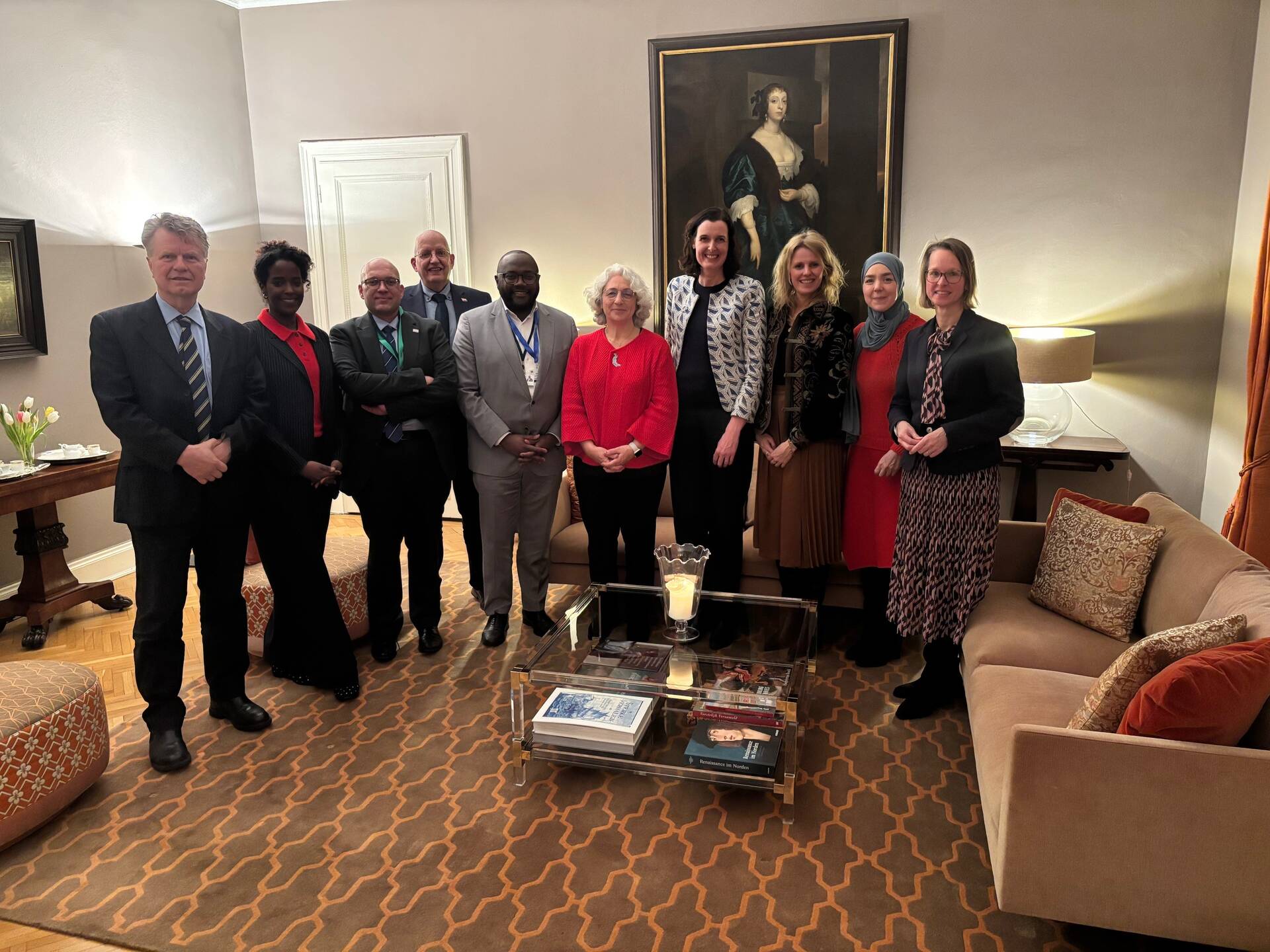 De delegatie bij de permanent vertegenwoordiger van Nederland