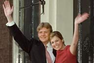 Foto Prins Willem-Alexander en Máxima Zorreguieta